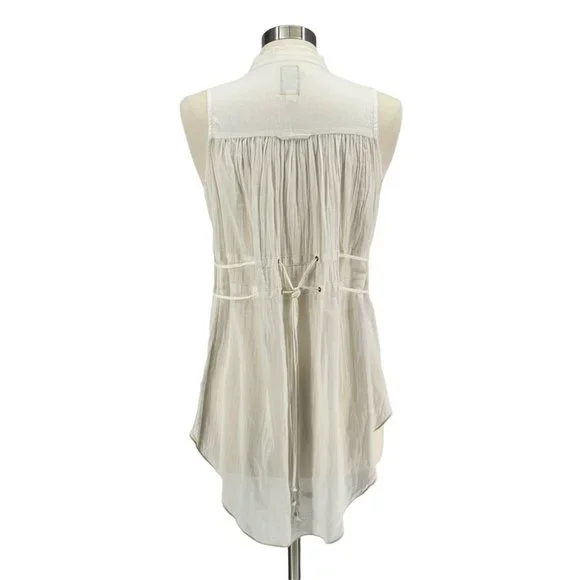 BURNING TORCH White Embroidered Top - Picture 4 of 8